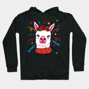 Llama Christmas Ornament Gift 2020 Hoodie